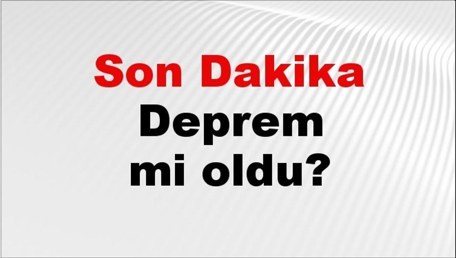 Manisa'da 03 Eylül 2026 Güncel Deprem Olayları ve Son Durumlar