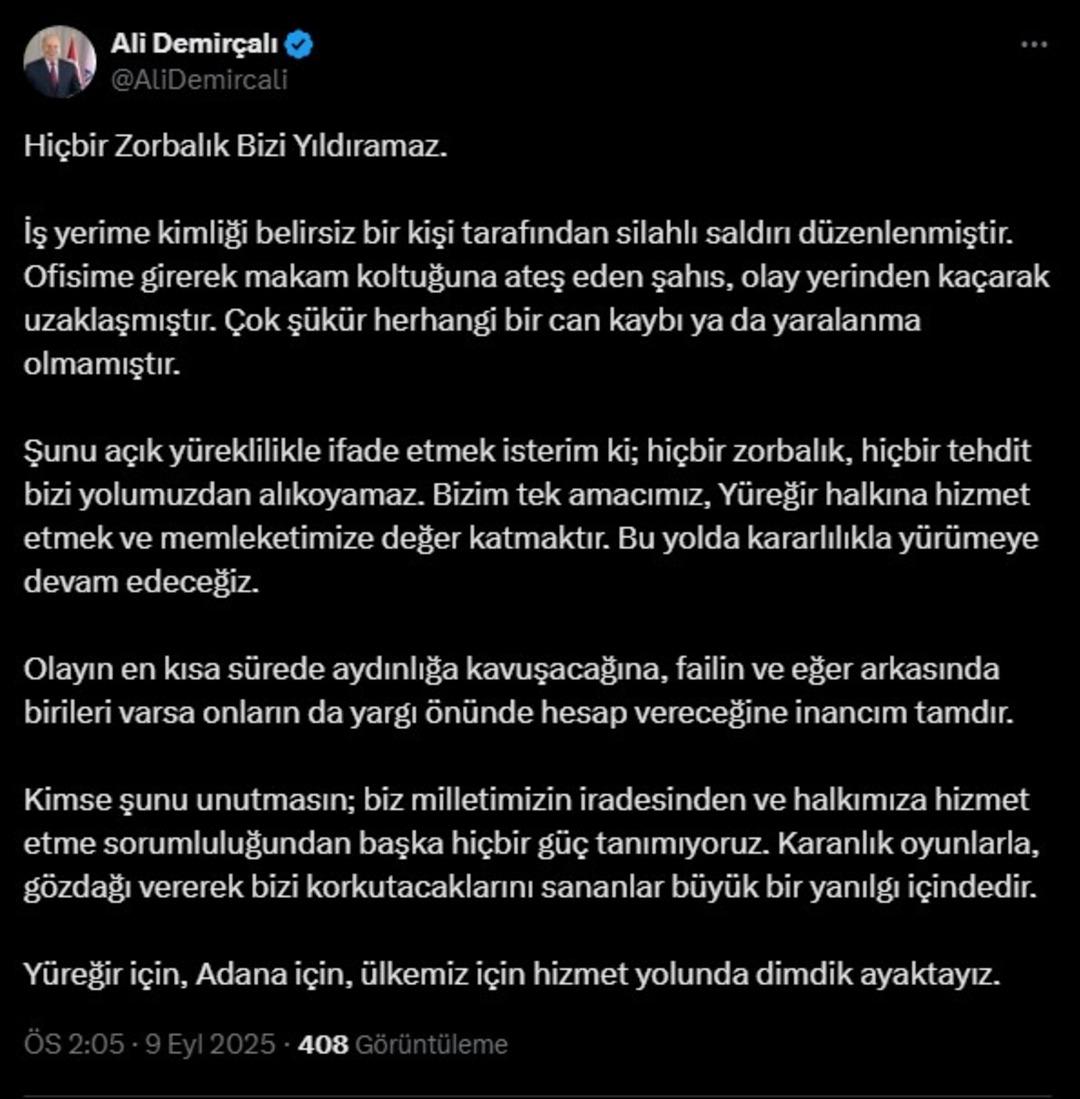 CHP Li Yurezir Belediye Başkanı İş yerine Güçlendirilmiş Saldırı Başkan! 
