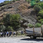 Kayalık alandan düşen 334 küçükbaş hayvan telef oldu